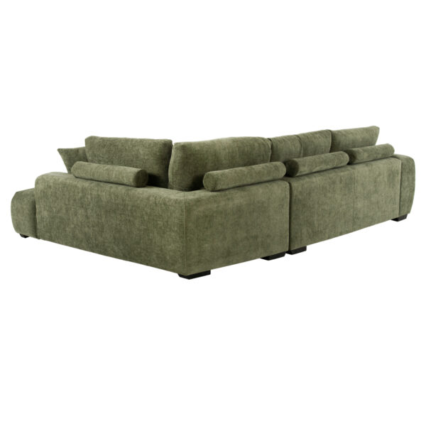 ΚΑΝΑΠΕΣ ΓΩΝΙΑ (ΔΕΞΙΑ) COVEN HM3266.14R ΠΡΑΣΙΝΟ ΥΦΑΣΜΑ 298x102-208x85Υεκ.