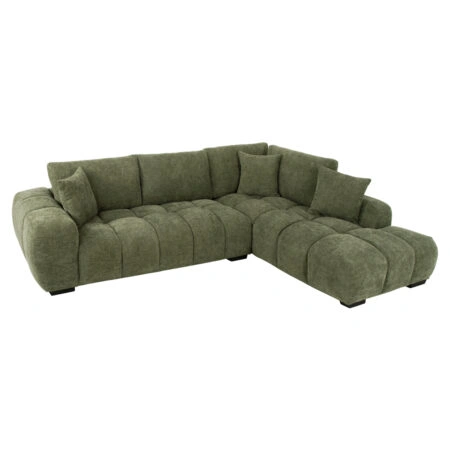 ΚΑΝΑΠΕΣ ΓΩΝΙΑ (ΔΕΞΙΑ) COVEN HM3266.14R ΠΡΑΣΙΝΟ ΥΦΑΣΜΑ 298x102-208x85Υεκ.