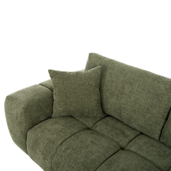 ΚΑΝΑΠΕΣ ΓΩΝΙΑ (ΔΕΞΙΑ) COVEN HM3266.14R ΠΡΑΣΙΝΟ ΥΦΑΣΜΑ 298x102-208x85Υεκ.