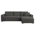 ΚΑΝΑΠΕΣ ΚΡΕΒΑΤΙ ΑΝΑΣΤΡΕΨΙΜH ΓΩΝΙΑ CORNERA HM3335.01 ΓΚΡΙ ΥΦΑΣΜΑ 269x155x89Yεκ