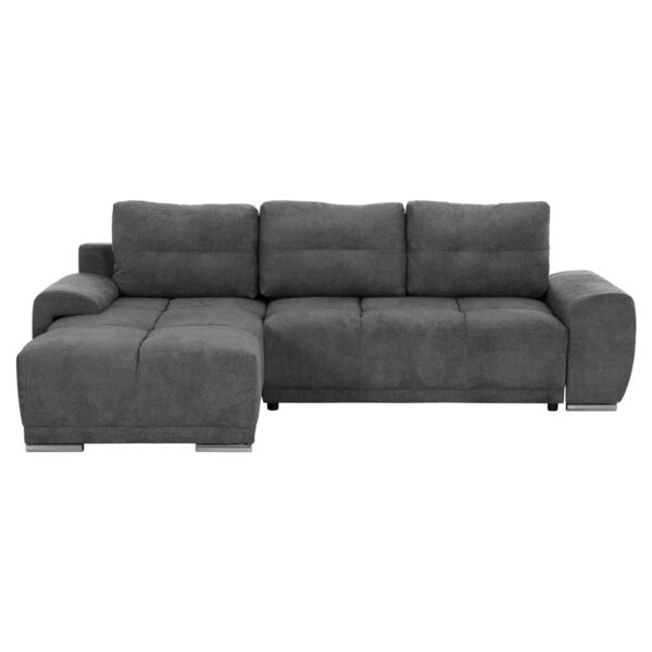 ΚΑΝΑΠΕΣ ΚΡΕΒΑΤΙ ΑΡΙΣΤΕΡΗ ΓΩΝΙΑ COMFYRA HM3336.01L ΓΚΡΙ ΥΦΑΣΜΑ 270x181x75Υεκ