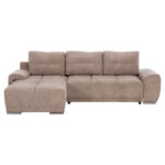 ΚΑΝΑΠΕΣ ΚΡΕΒΑΤΙ ΑΡΙΣΤΕΡΗ ΓΩΝΙΑ COMFYRA HM3336.03L ΜΠΕΖ ΥΦΑΣΜΑ 268x180x83Υεκ