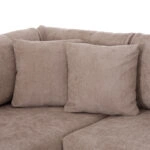 ΚΑΝΑΠΕΣ ΚΡΕΒΑΤΙ ΑΡΙΣΤΕΡΗ ΓΩΝΙΑ ZENORA HM3337.03L ΜΠΕΖ ΥΦΑΣΜΑ 304x212x80Υεκ