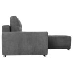 ΚΑΝΑΠΕΣ ΚΡΕΒΑΤΙ ΔΕΞΙΑ ΓΩΝΙΑ COMFYRA HM3336.01R ΓΚΡΙ ΥΦΑΣΜΑ 270x181x75Υεκ