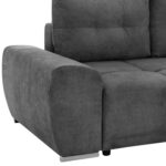 ΚΑΝΑΠΕΣ ΚΡΕΒΑΤΙ ΔΕΞΙΑ ΓΩΝΙΑ COMFYRA HM3336.01R ΓΚΡΙ ΥΦΑΣΜΑ 270x181x75Υεκ