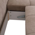 ΚΑΝΑΠΕΣ ΚΡΕΒΑΤΙ ΔΕΞΙΑ ΓΩΝΙΑ COMFYRA HM3336.03R ΜΠΕΖ ΥΦΑΣΜΑ 270x181x75Υεκ