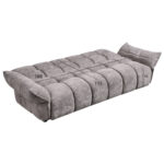 ΚΑΝΑΠΕΣ ΚΡΕΒΑΤΙ MELU HM3314.01 ΓΚΡΙ ΥΦΑΣΜΑ--ΚΑΘΙΣΜΑ POCKET SPRINGS 240-250x90x85Υεκ.