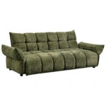 ΚΑΝΑΠΕΣ ΚΡΕΒΑΤΙ MELU HM3314.03 ΠΡΑΣΙΝΟ ΥΦΑΣΜΑ--ΚΑΘΙΣΜΑ POCKET SPRINGS 240-250x90x85Υεκ