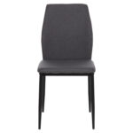 ΚΑΡΕΚΛΑ ΤΡΑΠΕΖΑΡΙΑΣ DIAZ HM18346.01 ΓΚΡΙ ΥΦΑΣΜΑ-ΜΕΤΑΛΛΙΚΑ ΠΟΔΙΑ ΜΑΥΡΑ 41,5x52x87Υεκ.