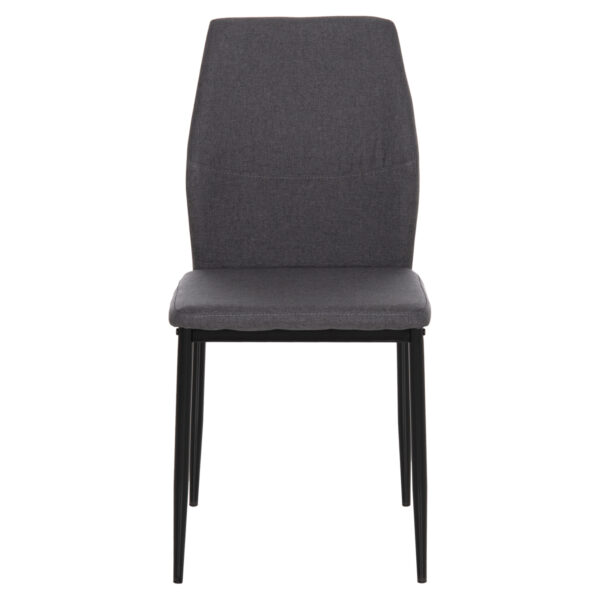 ΚΑΡΕΚΛΑ ΤΡΑΠΕΖΑΡΙΑΣ DIAZ HM18346.01 ΓΚΡΙ ΥΦΑΣΜΑ-ΜΕΤΑΛΛΙΚΑ ΠΟΔΙΑ ΜΑΥΡΑ 41,5x52x87Υεκ.