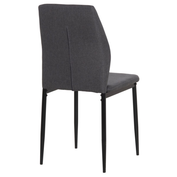 ΚΑΡΕΚΛΑ ΤΡΑΠΕΖΑΡΙΑΣ DIAZ HM18346.01 ΓΚΡΙ ΥΦΑΣΜΑ-ΜΕΤΑΛΛΙΚΑ ΠΟΔΙΑ ΜΑΥΡΑ 41,5x52x87Υεκ.