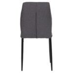 ΚΑΡΕΚΛΑ ΤΡΑΠΕΖΑΡΙΑΣ DIAZ HM18346.01 ΓΚΡΙ ΥΦΑΣΜΑ-ΜΕΤΑΛΛΙΚΑ ΠΟΔΙΑ ΜΑΥΡΑ 41,5x52x87Υεκ.