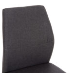 ΚΑΡΕΚΛΑ ΤΡΑΠΕΖΑΡΙΑΣ DIAZ HM18346.01 ΓΚΡΙ ΥΦΑΣΜΑ-ΜΕΤΑΛΛΙΚΑ ΠΟΔΙΑ ΜΑΥΡΑ 41,5x52x87Υεκ.