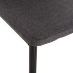 ΚΑΡΕΚΛΑ ΤΡΑΠΕΖΑΡΙΑΣ DIAZ HM18346.01 ΓΚΡΙ ΥΦΑΣΜΑ-ΜΕΤΑΛΛΙΚΑ ΠΟΔΙΑ ΜΑΥΡΑ 41,5x52x87Υεκ.