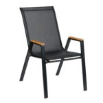 ΠΟΛΥΘΡΟΝΑ ΕΞ.ΧΩΡΟΥ LEONE HM6429.03 ΜΕΤΑΛΛΙΚΗ ΜΑΥΡΗ--TEXTILENE ΜΑΥΡΟ 54x74x91Υεκ