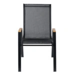 ΠΟΛΥΘΡΟΝΑ ΕΞ.ΧΩΡΟΥ LEONE HM6429.03 ΜΕΤΑΛΛΙΚΗ ΜΑΥΡΗ--TEXTILENE ΜΑΥΡΟ 54x74x91Υεκ