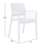 ΠΟΛΥΘΡΟΝΑ ΕΞΩΤ.ΧΩΡΟΥ FLAN HM6369.01 ΛΕΥΚΟ ΠΟΛΥΠΡΟΠΥΛΕΝΙΟ 57x56x82.5Yεκ.