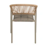 ΠΟΛΥΘΡΟΝΑ HOMAN HM6430.04 ΣΑΜΠΑΝΙ ΜΕΤΑΛΛΟ & TEXTILENE--ΜΠΕΖ P.E.RATTAN 53,5x62x75Υεκ