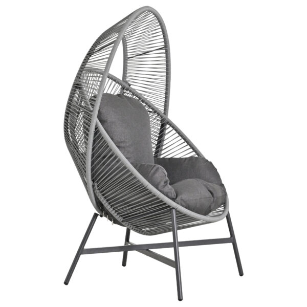 ΠΟΛΥΘΡΟΝΑ-ΦΩΛΙΑ RULER HM6506.01 ΓΚΡΙ ΜΕΤΑΛΛΟ-P.E.RATTAN-ΜΑΞΙΛΑΡΙΑ 90x85x149Υεκ