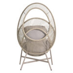 ΠΟΛΥΘΡΟΝΑ-ΦΩΛΙΑ RULER HM6506.02 ΜΟΚΑ ΜΕΤΑΛΛΟ-P.E.RATTAN--ΓΚΡΙ ΜΑΞΙΛΑΡΙΑ 90x85x149Υεκ