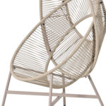 ΠΟΛΥΘΡΟΝΑ-ΦΩΛΙΑ RULER HM6506.02 ΜΟΚΑ ΜΕΤΑΛΛΟ-P.E.RATTAN--ΓΚΡΙ ΜΑΞΙΛΑΡΙΑ 90x85x149Υεκ