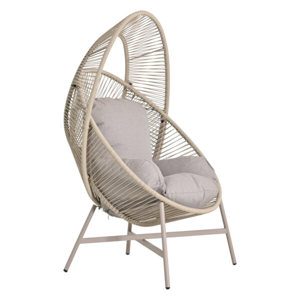 ΠΟΛΥΘΡΟΝΑ-ΦΩΛΙΑ RULER HM6506.02 ΜΟΚΑ ΜΕΤΑΛΛΟ-P.E.RATTAN--ΓΚΡΙ ΜΑΞΙΛΑΡΙΑ 90x85x149Υεκ