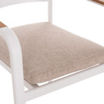 ΠΟΛΥΘΡΟΝΑ ΤΡΑΠΕΖΑΡΙΑΣ ELARA HM6414.02 ΛΕΥΚΟ ΑΛΟΥΜΙΝΙΟ-ΜΠΕΖ OLEFIN--TEAK 56x62x78Υεκ