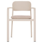 ΠΟΛΥΘΡΟΝΑ ΤΡΑΠΕΖΑΡΙΑΣ ELARA HM6414.05 ΜΠΕΖ ΑΛΟΥΜΙΝΙΟ-OLEFIN--ΞΥΛΟ TEAK 56x62x78Υεκ.