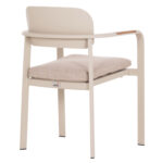 ΠΟΛΥΘΡΟΝΑ ΤΡΑΠΕΖΑΡΙΑΣ ELARA HM6414.05 ΜΠΕΖ ΑΛΟΥΜΙΝΙΟ-OLEFIN--ΞΥΛΟ TEAK 56x62x78Υεκ.