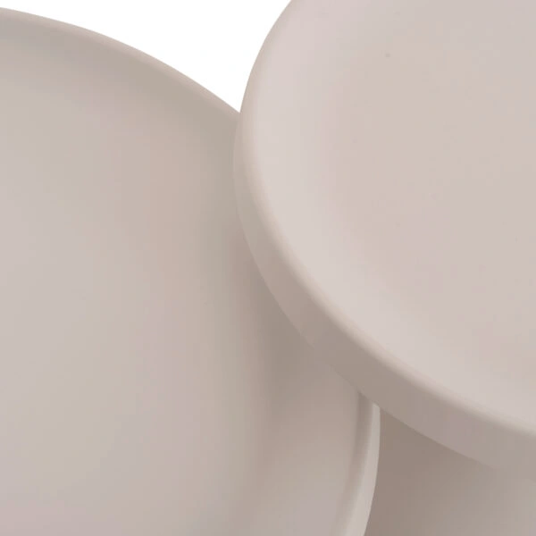 ΣΕΤ 2 ΤΡΑΠΕΖΙΑ ΣΑΛΟΝΙΟΥ RINKON2 HM18304.01 ΜΕΤΑΛΛΟ ΣΕ ΛΕΥΚΟ Φ49εκ & Φ69εκ