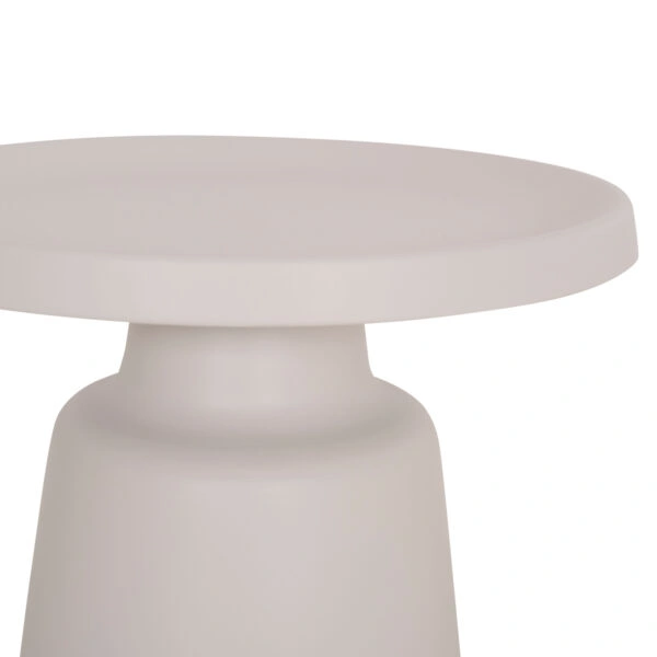 ΣΕΤ 2 ΤΡΑΠΕΖΙΑ ΣΑΛΟΝΙΟΥ RINKON2 HM18304.01 ΜΕΤΑΛΛΟ ΣΕ ΛΕΥΚΟ Φ49εκ & Φ69εκ