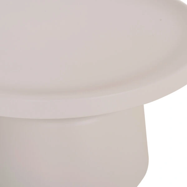 ΣΕΤ 2 ΤΡΑΠΕΖΙΑ ΣΑΛΟΝΙΟΥ RINKON2 HM18304.01 ΜΕΤΑΛΛΟ ΣΕ ΛΕΥΚΟ Φ49εκ & Φ69εκ