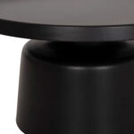 ΣΕΤ 2 ΤΡΑΠΕΖΙΑ ΣΑΛΟΝΙΟΥ RINKON2 HM18304.02 ΜΕΤΑΛΛΟ ΣΕ ΜΑΥΡΟ Φ49εκ & Φ69εκ