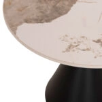 ΣΕΤ 2 ΤΡΑΠΕΖΙΑ ΣΑΛΟΝΙΟΥ JEN HM18305.02 ΜΕΤΑΛΛΟ ΜΑΥΡΟ-SINTERED STONE PANDORA Φ50εκ & Φ70εκ