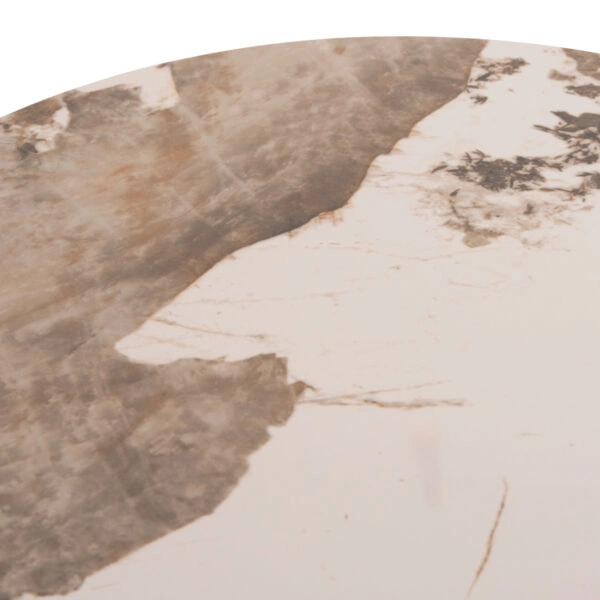 ΣΕΤ 2 ΤΡΑΠΕΖΙΑ ΣΑΛΟΝΙΟΥ JEN HM18305.02 ΜΕΤΑΛΛΟ ΜΑΥΡΟ-SINTERED STONE PANDORA Φ50εκ & Φ70εκ