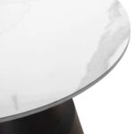 ΣΕΤ 2 ΤΡΑΠΕΖΙΑ ΣΑΛΟΝΙΟΥ LIDOX HM18306.02 SINTERED STONE TOP- SNOW WHITE ΧΡΩΜΑ Φ50 & Φ70