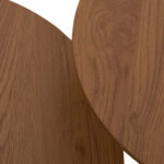 ΣΕΤ 2 ΤΡΑΠΕΖΙΑ ΣΑΛΟΝΙΟΥ JENNEL(X) HM18308.01 ΜΕΤΑΛΛΟ ΛΕΥΚΟ--MDF ΣΕ ΦΥΣΙΚΟ Φ50εκ & Φ70εκ