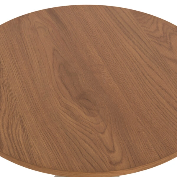 ΣΕΤ 2 ΤΡΑΠΕΖΙΑ ΣΑΛΟΝΙΟΥ JENNEL(X) HM18308.04 ΜΕΤΑΛΛΟ ΣΑΜΠΑΝΙ--MDF ΣΕ ΦΥΣΙΚΟ Φ50εκ & Φ70εκ