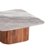 ΣΕΤ 2ΤΜΧ ΤΡΑΠΕΖΙΑ ΣΑΛΟΝΙΟΥ VOLTI HM21079 ΓΚΡΙ ΜΑΡΜΑΡΟ-ΞΥΛΟ ΑΚΑΚΙΑΣ