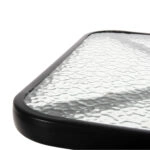 ΣΕΤ ΤΡΑΠΕΖΑΡΙΑΣ 3ΤΜΧ FIGO HM10730.03-- 2 ΚΑΡΕΚΛΕΣ & ΤΕΤΡΑΓΩΝΟ ΤΡΑΠΕΖΙ 60x60εκ ΜΑΥΡΟ