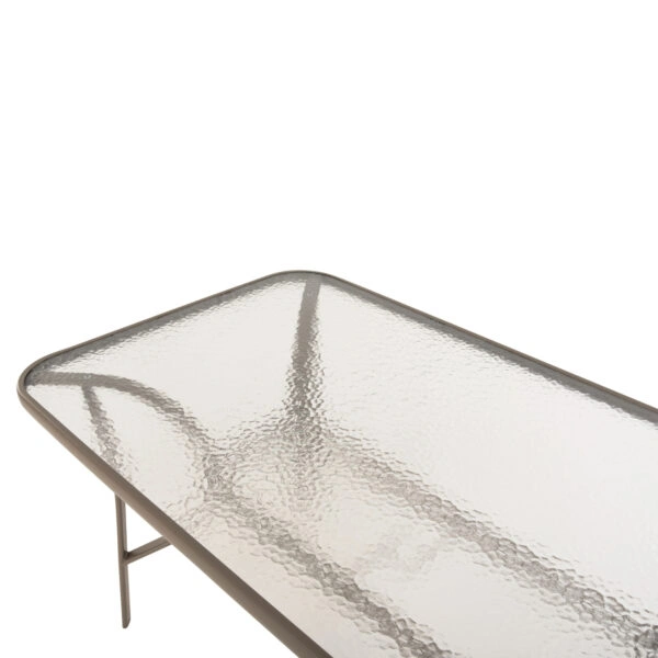 ΣΕΤ ΤΡΑΠΕΖΑΡΙΑΣ 5ΤΜΧ BRUNO HM10727.04 ΚΑΡΕΚΛΕΣ ΜΕΤΑΛΛΙΚΕΣ & ΤΡΑΠΕΖΙ 140x80εκ ΣΑΜΠΑΝΙ