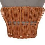 ΤΡΑΠΕΖΙ ΒΟΗΘΗΤΙΚΟ PERRAL HM18164.03S FIBER CEMENT ΓΚΡΙ-ΦΥΣΙΚΟ RATTAN--Φ42x36Υεκ