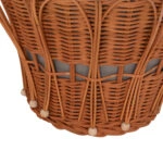 ΤΡΑΠΕΖΙ ΒΟΗΘΗΤΙΚΟ PERRAL HM18164.03S FIBER CEMENT ΓΚΡΙ-ΦΥΣΙΚΟ RATTAN--Φ42x36Υεκ