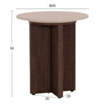 ΤΡΑΠΕΖΙ ΒΟΗΘΗΤΙΚΟ SKY HM18330 ΚΕΡΑΜΙΚΟ TOP ΟΨΗ ΤΡΑΒΕΡΤΙΝΑΣ-MDF ΒΑΣΗ ΚΑΦΕ Φ45x50Υεκ.