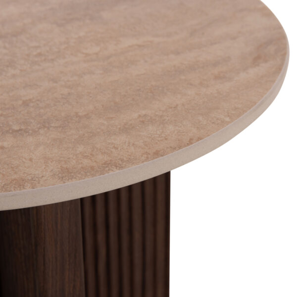 ΤΡΑΠΕΖΙ ΒΟΗΘΗΤΙΚΟ SKY HM18330 ΚΕΡΑΜΙΚΟ TOP ΟΨΗ ΤΡΑΒΕΡΤΙΝΑΣ-MDF ΒΑΣΗ ΚΑΦΕ Φ45x50Υεκ.