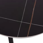 ΤΡΑΠΕΖΙ ΣΑΛΟΝΙΟΥ 2ΤΜΧ TALOS HM18140.02 ΚΕΡΑΜΙΚΟ TOP ΜΕ ΟΨΗ ΜΑΥΡΟΥ ΜΑΡΜΑΡΟΥ Φ70x45,5Υ