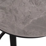 ΤΡΑΠΕΖΙ ΣΑΛΟΝΙΟΥ 2ΤΜΧ TALOS HM18140.04 ΚΕΡΑΜΙΚΟ TOP ΜΕ ΟΨΗ ΓΚΡΙ ΜΑΡΜΑΡΟΥ Φ70x45,5Υ