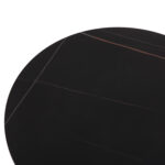 ΤΡΑΠΕΖΙ ΣΑΛΟΝΙΟΥ DUNCAN HM18022.01 ΚΕΡΑΜΙΚΟ TOP-MDF ΒΑΣΗ-ΜΑΥΡΟ Φ80x41Υεκ.