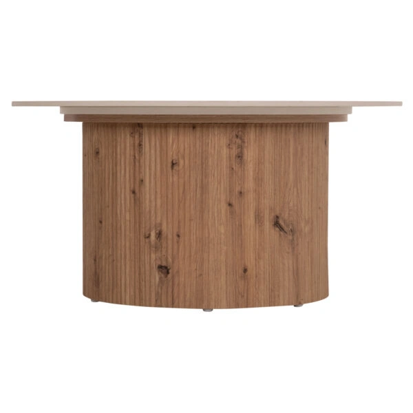 ΤΡΑΠΕΖΙ ΣΑΛΟΝΙΟΥ TWIL HM18325 ΚΕΡΑΜΙΚΟ TOP ΟΨΗ ΤΡΑΒΕΡΤΙΝΑΣ-MDF ΒΑΣΗ Φ80x40Υεκ