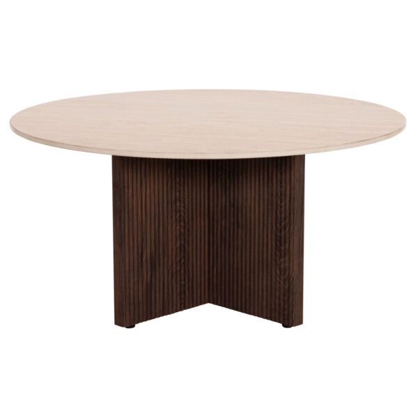 ΤΡΑΠΕΖΙ ΣΑΛΟΝΙΟΥ SKY HM18329 ΚΕΡΑΜΙΚΟ TOP ΟΨΗ ΤΡΑΒΕΡΤΙΝΑΣ-MDF ΒΑΣΗ Φ80x40Υεκ.